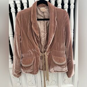 Velvet Taupe/Beige Blazer